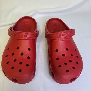 CROCS Classic Clog Mules - Red